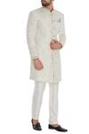 Buy_Mapxencars_Off White Silk Sherwani Set For Men_at_Aza_Fashions