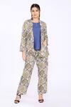 Buy_Linen Bloom_Blue 100% Pure Linen Printed Morocco Pant _at_Aza_Fashions