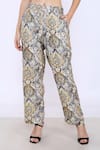 Buy_Linen Bloom_Blue 100% Pure Linen Printed Morocco Pant _Online_at_Aza_Fashions