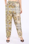 Buy_Linen Bloom_Multi Color 100% Pure Linen Printed Diamond Pant _Online_at_Aza_Fashions