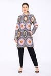 Buy_Linen Bloom_Multi Color Linen Floral Print Jacket_at_Aza_Fashions