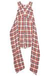 Buy_Moobaa_Red Tomato Cotton Chequered Jumpsuit _at_Aza_Fashions