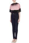 Buy_Eclat by Prerika Jalan_Black Embellished Fringe Crop Top For Women_Online_at_Aza_Fashions