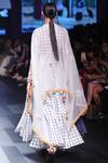 Shop_Divya Sheth_White Round Handwoven Cotton Anarkali Set For Women_at_Aza_Fashions