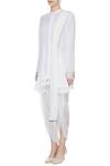Buy_Rina Dhaka_White Cotton Embroidered Kurta And Dhoti Pant Set_Online_at_Aza_Fashions