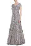 Buy_Nadine Dhody_Silver Embellished Gown_Online_at_Aza_Fashions