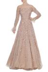 Buy_Nadine Dhody_Brown Embellished Gown_at_Aza_Fashions