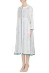 Buy_Eka_White Linen Block Printed Dress_Online_at_Aza_Fashions