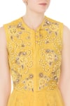 Aharin India Yellow Embroidered Gown at Aza Fashions Aharin India_Yellow Embroidered Gown _at_Aza_Fashions