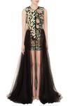 Shop_Aharin_Black Embroidered Gown_Online_at_Aza_Fashions