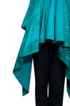 Bohame_Green Cotton Printed Abstract Shirt Collar Asymmetrical For Women_Online_at_Aza_Fashions