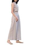 Kharakapas Beige Linen High-waisted Pant Online at Aza Fashions Kharakapas_Beige Linen High-waisted Pant_Online_at_Aza_Fashions