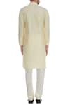 Shop_BUBBER COUTURE_Beige Cotton Silk Kurta And Pant Set _at_Aza_Fashions