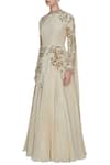 Buy_Bhumika Sharma_Ivory Crepe Silk Embroidered Anarkali Gown_Online_at_Aza_Fashions