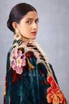 Torani_Blue Velvet And Crepe Print & Shabnami Madina Doshala  _at_Aza_Fashions