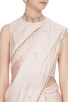 Buy Sva By Sonam & Paras Modi Nude Beige Silk And Organza Pearl Embroidered Saree Set Online at Aza Fashions Buy_Sva By Sonam & Paras Modi_Nude Beige Silk And Organza Pearl Embroidered Saree Set_Online_at_Aza_Fashions