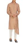 Buy_Sva By Sonam & Paras Modi_White Silk Printed Kurta And Pant Set_at_Aza_Fashions