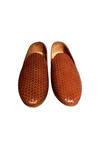 Shop_Artimen_Brown Plain Non-leather Woven Handcrafted Loafer _at_Aza_Fashions