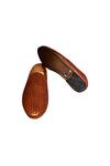 Artimen_Brown Plain Non-leather Woven Handcrafted Loafer _Online_at_Aza_Fashions