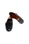 Artimen_Black Plain Leather Handcrafted Posh Loafer _Online_at_Aza_Fashions