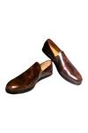 Buy_Artimen_Brown Leather Handcrafted V-loafer_at_Aza_Fashions