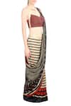 Soup By Sougat Paul_Multi Color Tussar Printed Saree _Online_at_Aza_Fashions