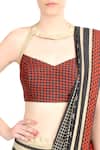 Buy_Soup By Sougat Paul_Multi Color Tussar Printed Saree _Online_at_Aza_Fashions