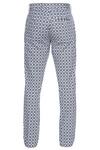 MR. Ajay Kumar_Black And White Jaali Printed Cotton Satin Lycra Pants _Online_at_Aza_Fashions
