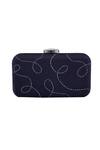 Crazy Palette_Blue Butterfly Patch Rectangle Clutch_Online_at_Aza_Fashions