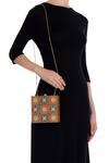 Shop_Crazy Palette_Brown Hand Painted Wooden Box Clutch_at_Aza_Fashions