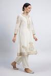 Sheetal Batra White Kurta Chanderi Salwar - Bamber Satin Dupatta Rahbya Set Online at Aza Fashions Sheetal Batra_White Kurta Chanderi Salwar - Bamber Satin Dupatta Rahbya Set _Online_at_Aza_Fashions