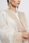 Sheetal Batra White Kurta Chanderi Salwar - Bamber Satin Dupatta Rahbya Set at Aza Fashions Sheetal Batra_White Kurta Chanderi Salwar - Bamber Satin Dupatta Rahbya Set _at_Aza_Fashions
