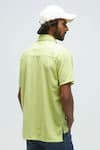 Shop_Terra Luna_Green 100% Organic Handloom Cotton Plain Terra Luna Rugby T-shirt _at_Aza_Fashions