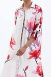 Sitaraa_White Habutai Silk Floral And Stripe Gulistan Long Tunic & Trouser Set _Online_at_Aza_Fashions