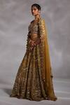 Divya Aggarwal_Yellow Blouse And Lehenga Silk, Dupatta Organza Haven Embellished Bridal Set_Online_at_Aza_Fashions