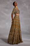 Buy_Divya Aggarwal_Yellow Blouse And Lehenga Silk, Dupatta Organza Haven Embellished Bridal Set_Online_at_Aza_Fashions