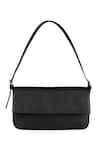 Buy_The House of Ganges_Black Sandra Vegan Leather Handbag _at_Aza_Fashions