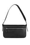 Shop_The House of Ganges_Black Sandra Vegan Leather Handbag _at_Aza_Fashions