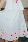 Shop Nikasha White Cotton Embroidered Panel Skirt at Aza Fashions Shop_Nikasha_White Cotton Embroidered Panel Skirt _at_Aza_Fashions
