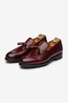 Bridlen_Maroon Tassel Detail Loafers _Online_at_Aza_Fashions