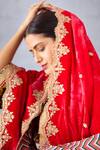 Torani_Pink Velvet And Crepe Print & Ruh Gulaabi Mushira Doshala  _at_Aza_Fashions
