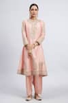 Buy Sheetal Batra Pink Kurta Chanderi Salwar - Bamber Satin Dupatta Rahbya Set Online at Aza Fashions Buy_Sheetal Batra_Pink Kurta Chanderi Salwar - Bamber Satin Dupatta Rahbya Set_Online_at_Aza_Fashions