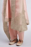 Shop Sheetal Batra Pink Kurta Chanderi Salwar - Bamber Satin Dupatta Rahbya Set Online at Aza Fashions Shop_Sheetal Batra_Pink Kurta Chanderi Salwar - Bamber Satin Dupatta Rahbya Set_Online_at_Aza_Fashions