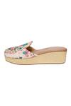 Kkarma Accessories Multi Color Embroidery Ananya Floral Platform Wedges Online at Aza Fashions Kkarma Accessories_Multi Color Embroidery Ananya Floral Platform Wedges _Online_at_Aza_Fashions