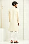 Shop_Rajesh Pratap Singh_White Viscose Quilted Sherwani _at_Aza_Fashions