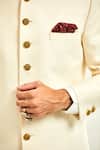 Rajesh Pratap Singh_White Viscose Quilted Sherwani _at_Aza_Fashions