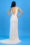 Shop_Ambrosia_White Halter Neck Embroidered Gown_at_Aza_Fashions
