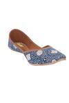 Buy_Imlee Jaipur_Blue Printed Neel Tara Juttis _Online_at_Aza_Fashions