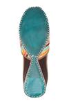 Imlee Jaipur_Multi Color Embroidered Leheriya And Leaf Juttis _at_Aza_Fashions