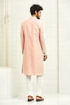 Shop_Rajesh Pratap Singh_Pink Silk Sherwani _at_Aza_Fashions